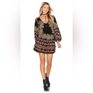 Free People Moonlight Drive Bohemian Long Sleeve Dress